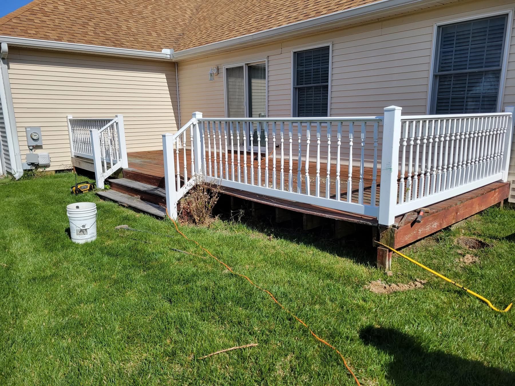 Deck before demolition