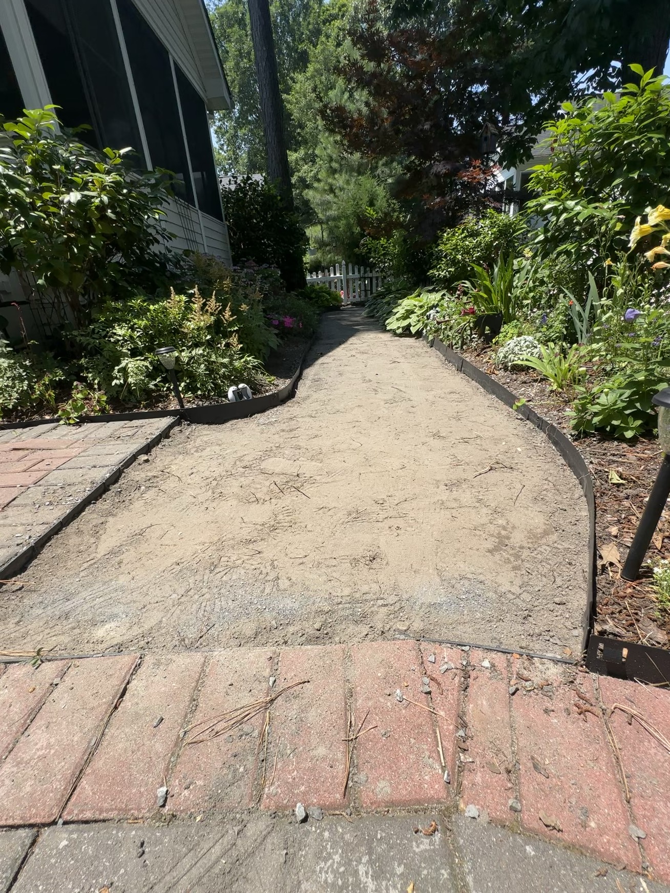 Pathway before renovation